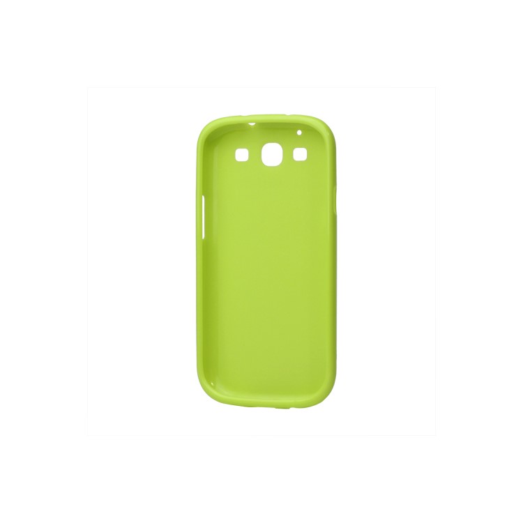 Glittery Powder TPU Skin Case for Samsung Galaxy S 3 / III I9300 I747 L710 T999 I535 R530 - Green