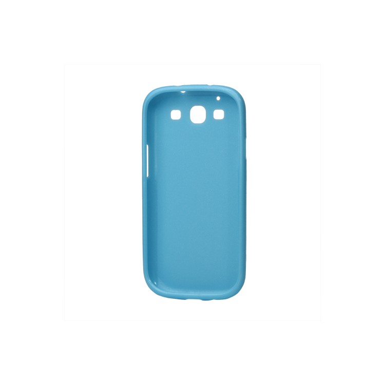 Glittery Powder TPU Skin Case for Samsung Galaxy S 3 / III I9300 I747 L710 T999 I535 R530 - Blue