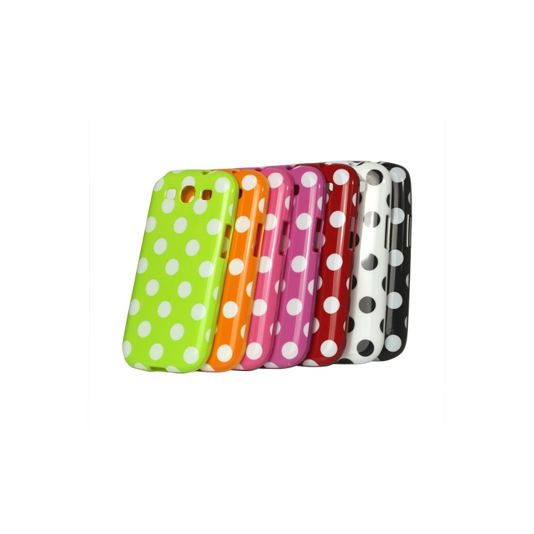 Polka Dot TPU Gel Case for Samsung Galaxy S 3 / III I9300 I747 L710 T999 I535 R530