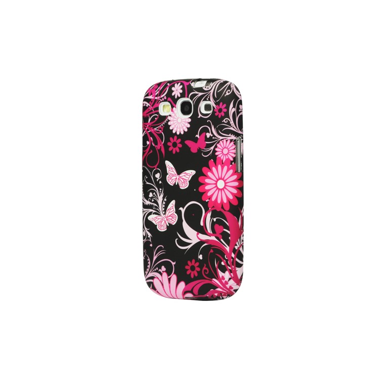 Butterfly Flower TPU Gel Case for Samsung Galaxy S 3 / III I9300 I747 L710 T999 I535 R530
