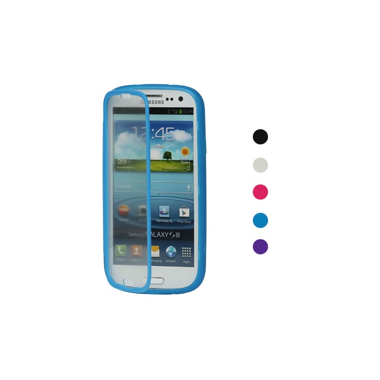 TPU Case with Screen Cover for Samsung Galaxy S 3 / III I9300 I747 L710 T999 I535 R530