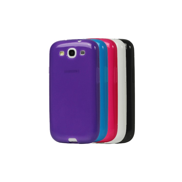 TPU Case with Screen Cover for Samsung Galaxy S 3 / III I9300 I747 L710 T999 I535 R530