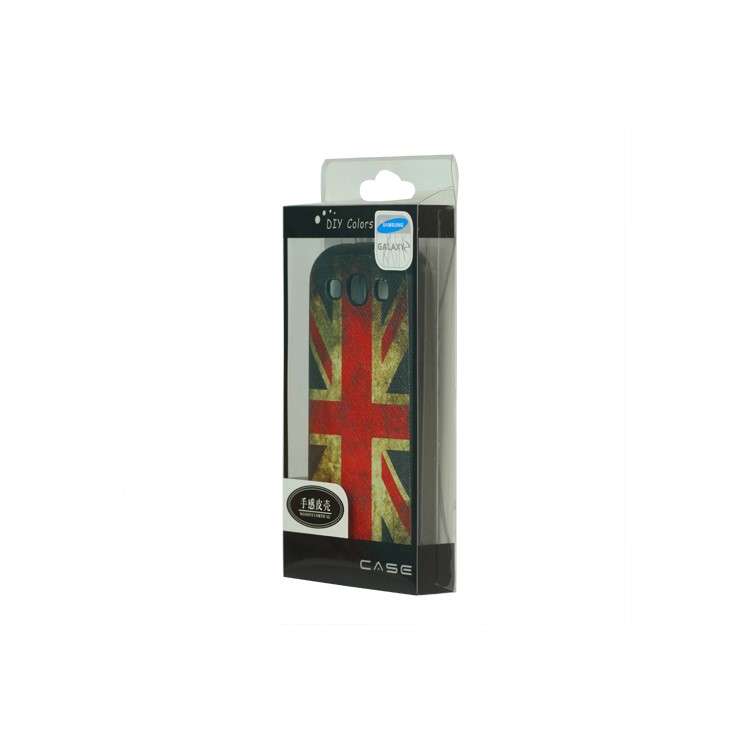 Retro Union Jack Flag Samsung Galaxy S 3 / III I9300 Leather Coated TPU Case