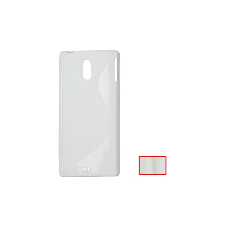 S Shape TPU Gel Case for Sony Xperia P LT22i Nypon
