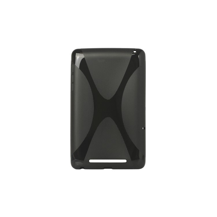 X Shape TPU Gel Case for ASUS Google Nexus 7 - Black