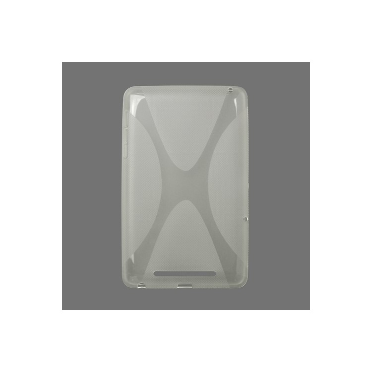 X Shape TPU Gel Case for ASUS Google Nexus 7 - Transparent