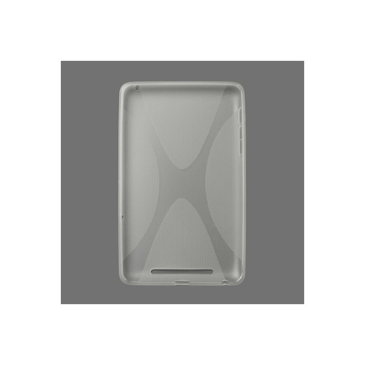 X Shape TPU Gel Case for ASUS Google Nexus 7 - Transparent