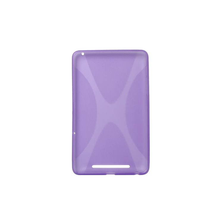 X Shape TPU Gel Case for ASUS Google Nexus 7 - Purple