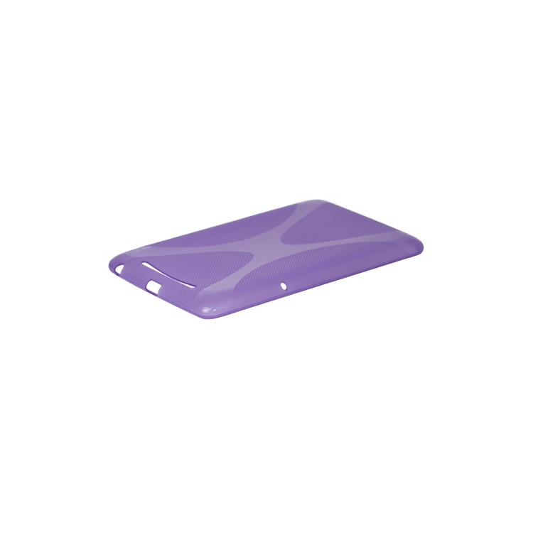 X Shape TPU Gel Case for ASUS Google Nexus 7 - Purple