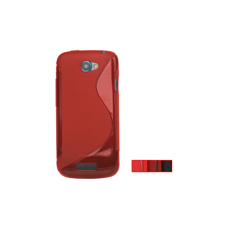 S Shape TPU Gel Case for T-Mobile HTC One S Z520e