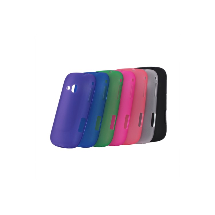Clear Frosted TPU Gel Case for Samsung Galaxy Mini 2 S6500