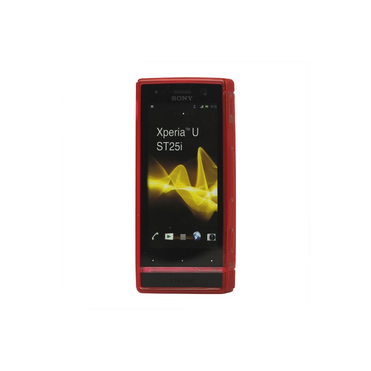 S-Line Wave TPU Case Cover for Sony Xperia U ST25a / ST25i Kumquat
