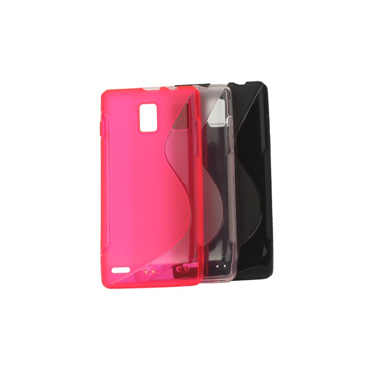S Shape TPU Case Cover for Huawei U9200 Ascend P1