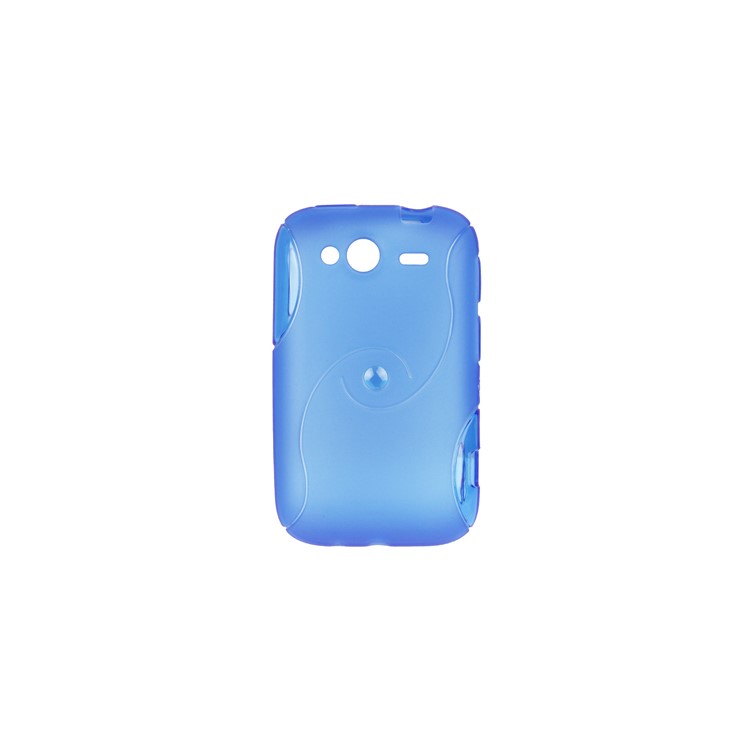 Eco-friendly TPU Case with Double S Shape for HTC Wildfire S/PG76110/A510E