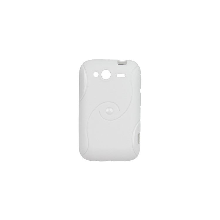 Eco-friendly TPU Case with Double S Shape for HTC Wildfire S/PG76110/A510E