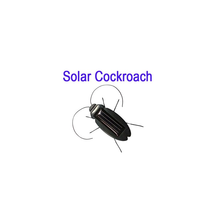 Solar Power Toy 6 legs Black Cockroach Toy XMAS