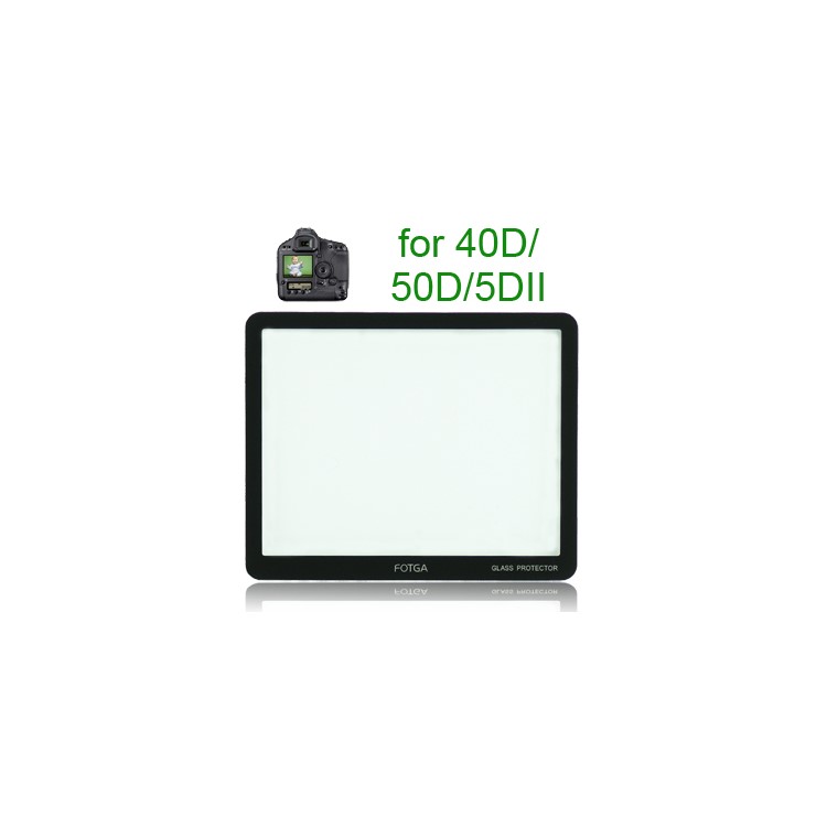 FOTGA Pro Optical Glass LCD Screen Protector for Canon 40D/50D/5DII