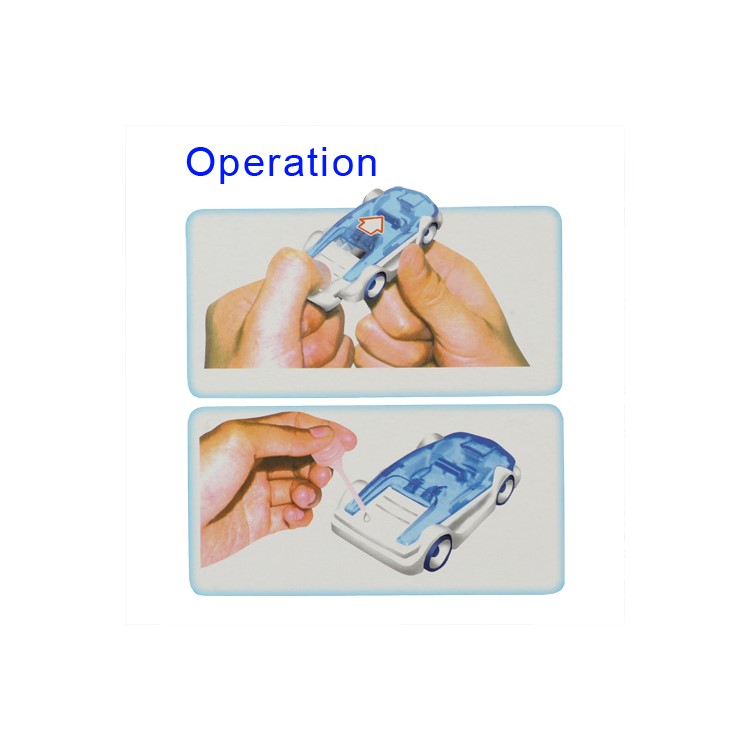 Mini Intellectual DIY Assembled Salt Water Powered Car Toy for Kids