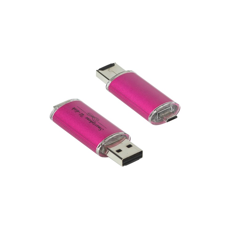 Smart Phone U-disk USB Flash Drive 4GB for Galaxy Note / OTG Devices and etc - Rose