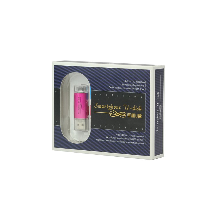 Smart Phone U-disk USB Flash Drive 4GB for Galaxy Note / OTG Devices and etc - Rose