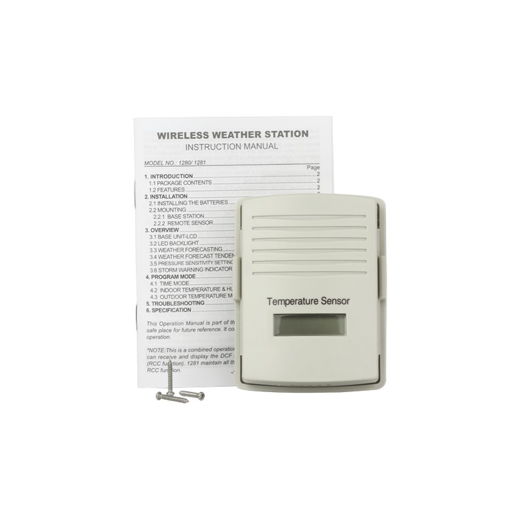 Digital Wireless Weather Station Barometer Indoor Outdoor 100M Range