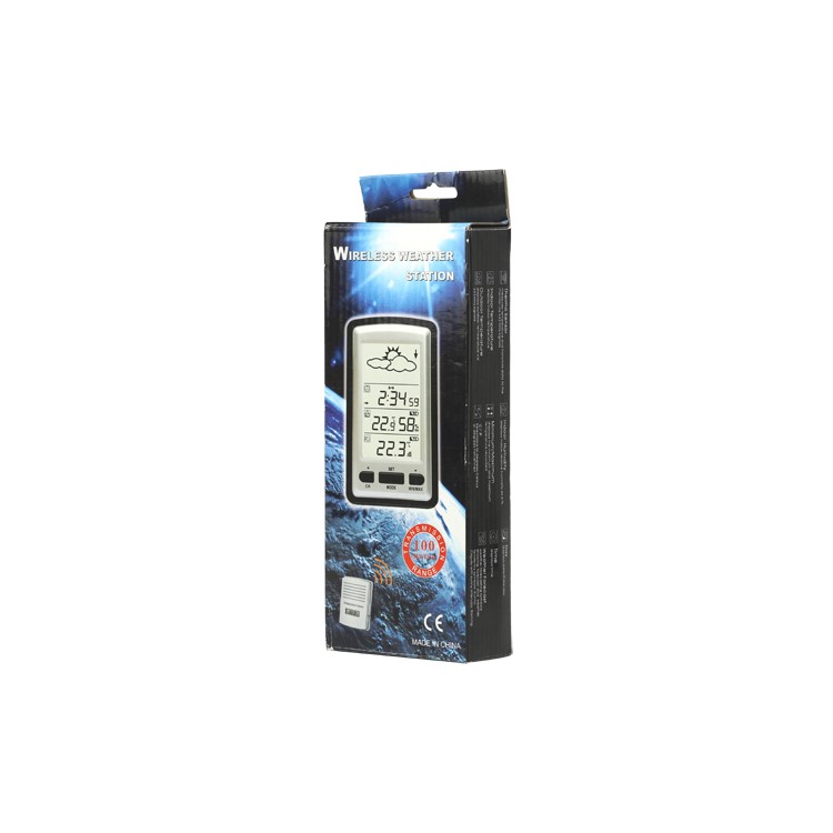 Digital Wireless Weather Station Barometer Indoor Outdoor 100M Range