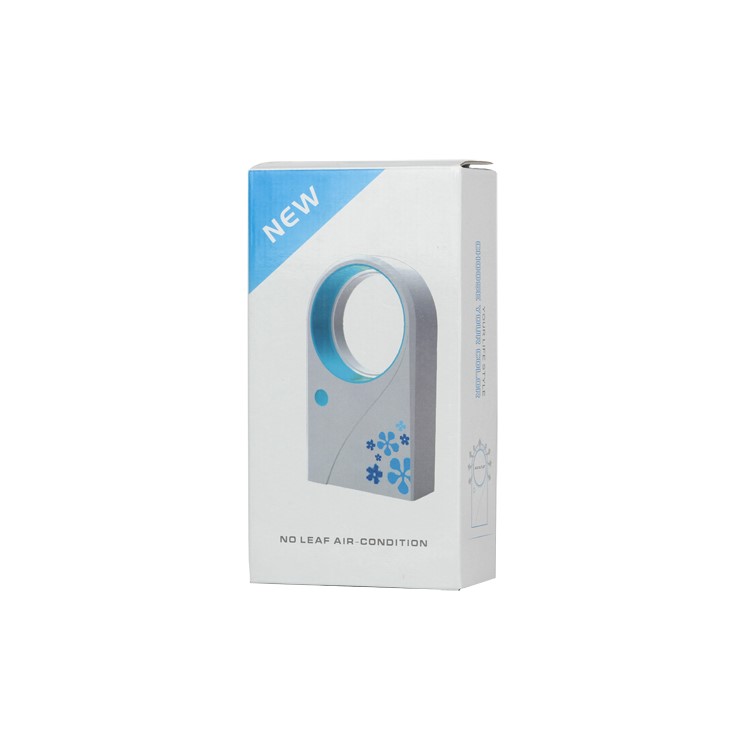 Portable Handheld No Leaf Air Condition Cooler Fan with USB Cable