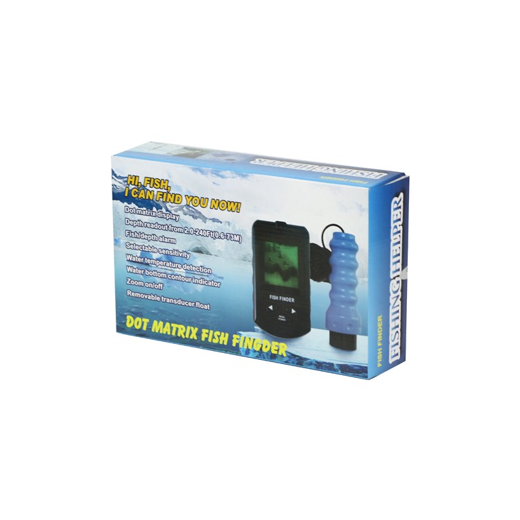 Portable Wireless Dot Matrix Sonar Fish Finder Tracker