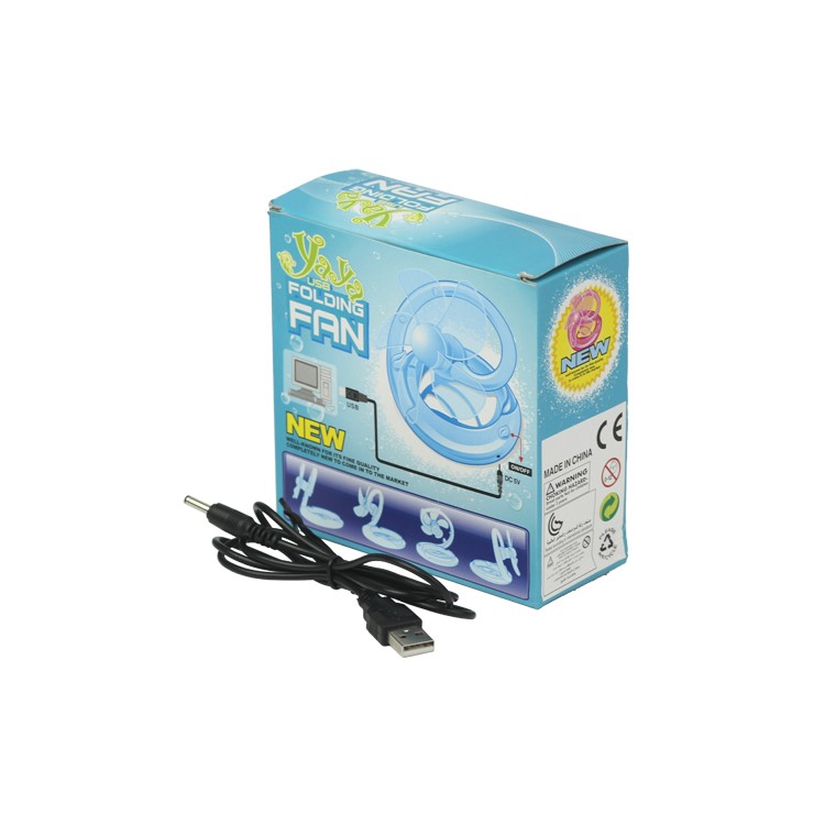 Cute Portable PC USB Powered Cooling Folding Mini Desktop Fan