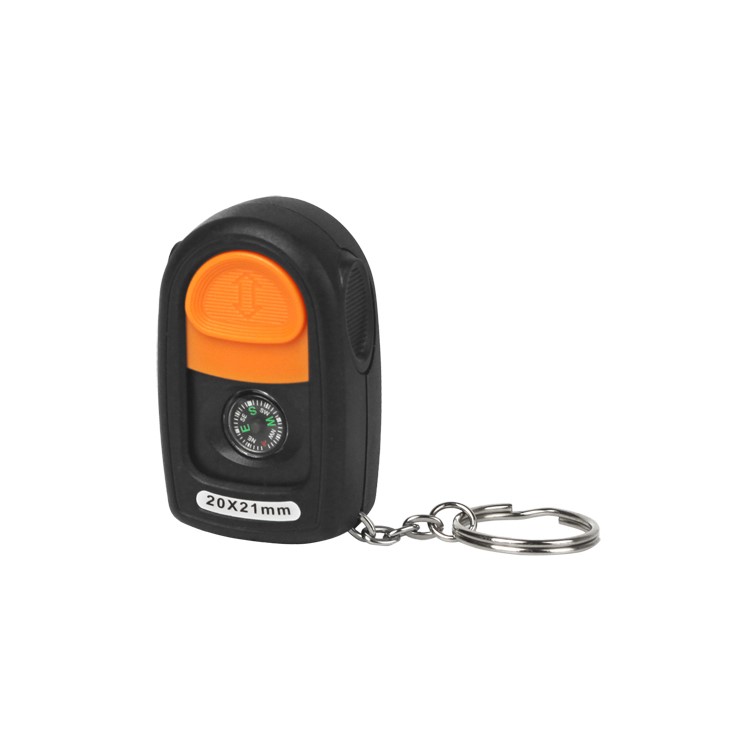 Mini Pocket Slide Switch 20X 21mm Magnifier Loupe with LED Light and Compass