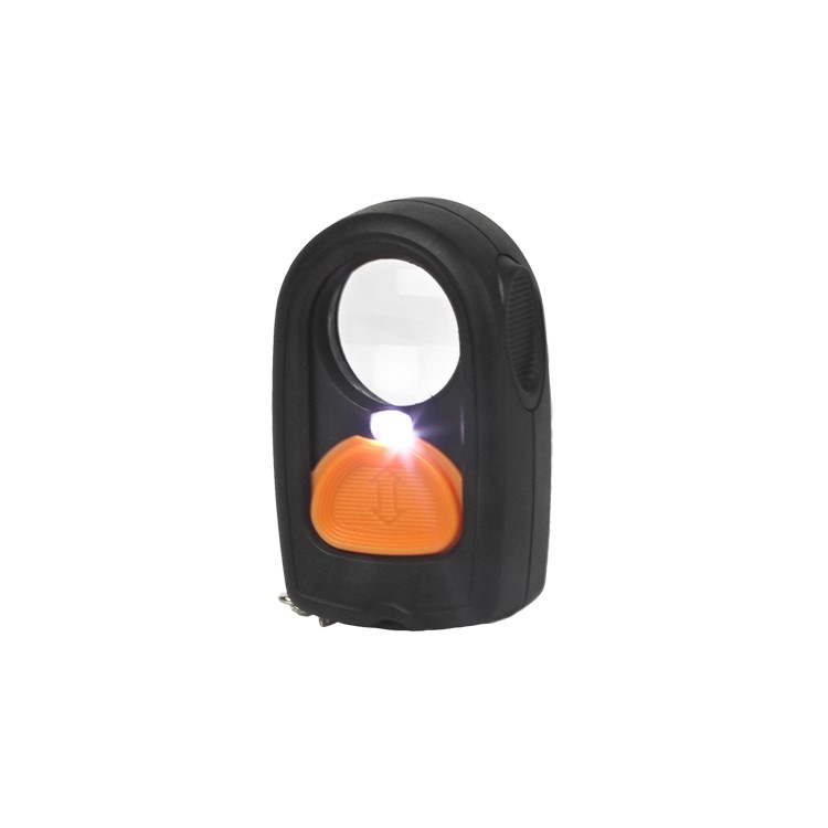 Mini Pocket Slide Switch 20X 21mm Magnifier Loupe with LED Light and Compass