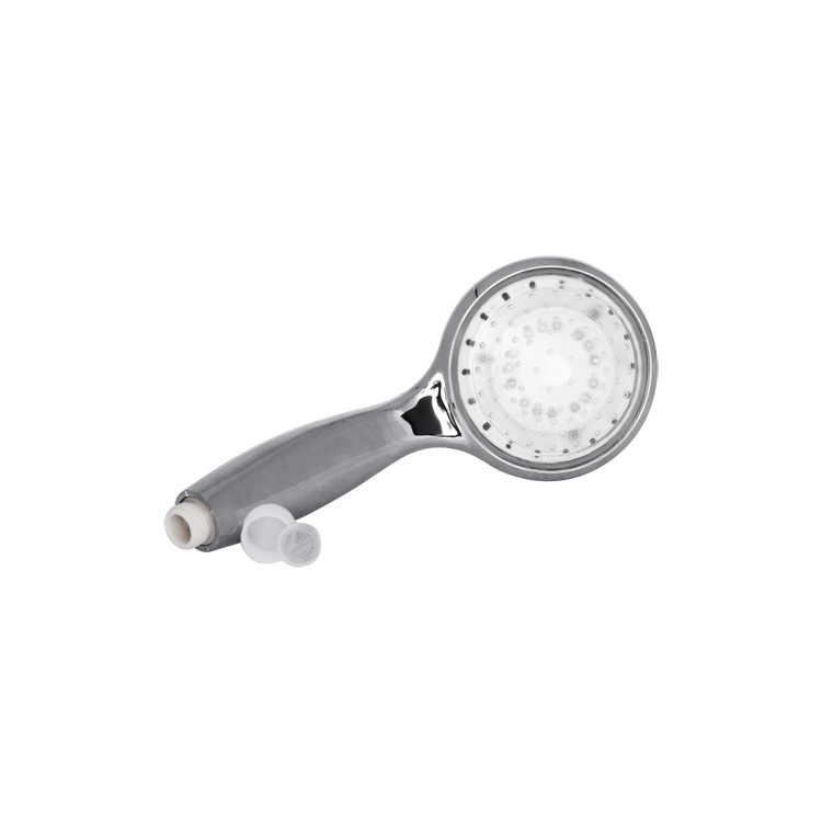 Temperature Sensor RGB Light LED Shower Head Sprinkler (15 LEDs)