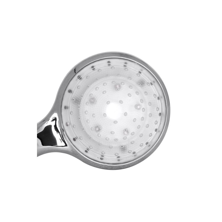 7 Colors Changing LED Shower Head Nozzle Electroplating Hand (5 LEDs)