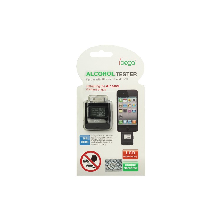 Alcohol Tester Analyzer Detector LCD Screen breathalyzer for iPhone 4S 4 3GS iPad iPod