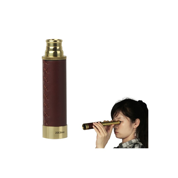 25 x 30mm Nautical Brass Zoom Monocular Telescope