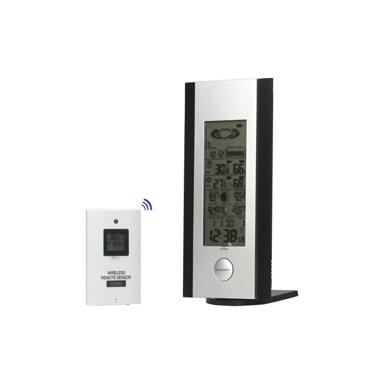 9-in-1 Multi-function Digital Barometer Alarm Clock Thermometer Hygrometer for Indoor Outdoor