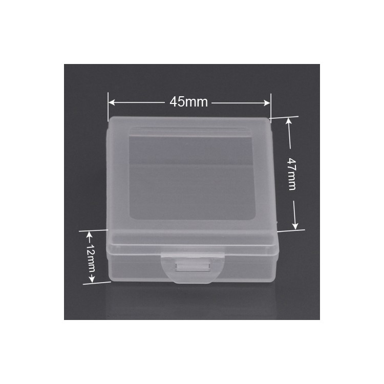 Multifunctional Jewelry Battery Box Plastic Box Storage Container (Size: 4.7 x 4.5 x 1.2cm)