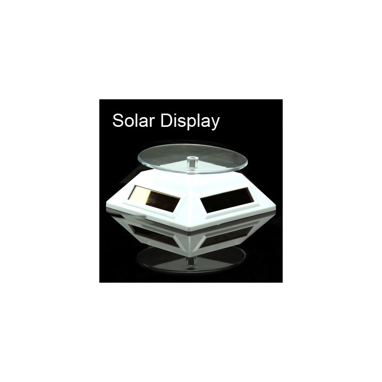 Solar Powered Rotate Display Stand + Turnable Plate
