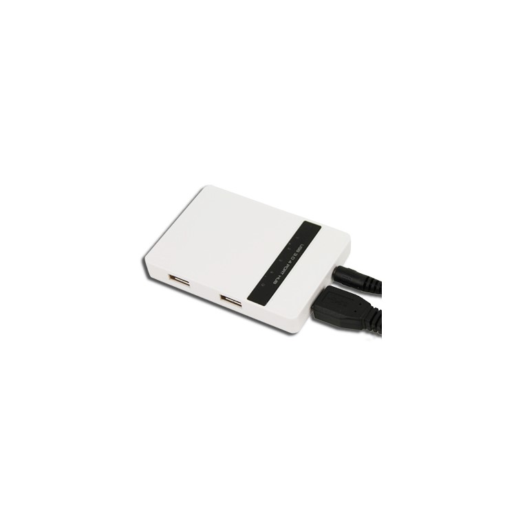 White USB 3.0/2.0 4 Port Hub ,Super Speed 5Gbps