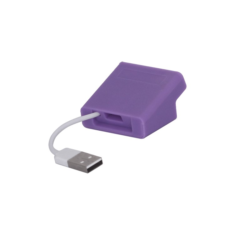 Ladder Style 4-Port USB2.0 USB Hub for PC Laptop - Purple