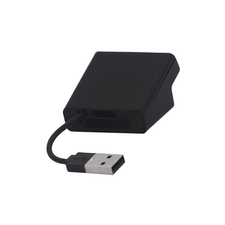 Ladder Style 4-Port USB2.0 USB Hub for PC Laptop - Black