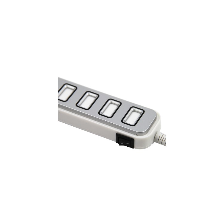 USB 2.0 High Speed 7 Ports Hub Adapter for PC Laptop AC Adapter