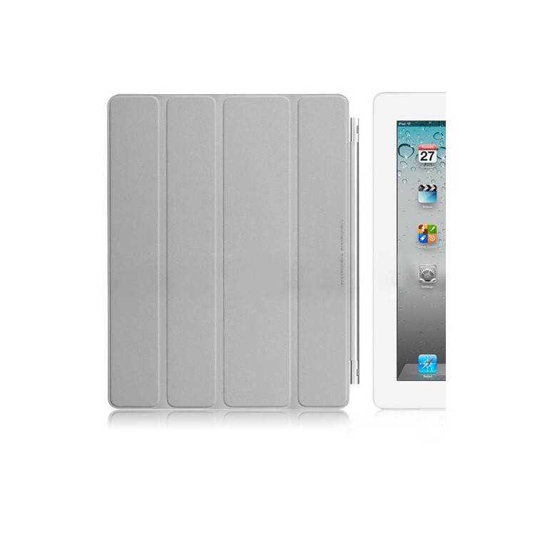 Miraculous Leather Smart Cover for iPad 2 - Grey