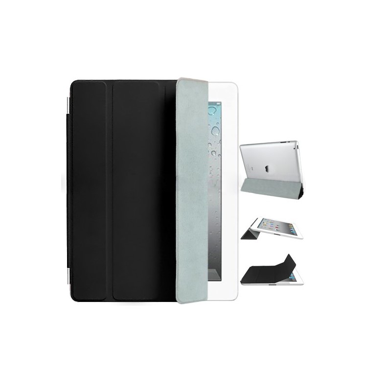 Miraculous Leather Smart Cover for iPad 2 - Black