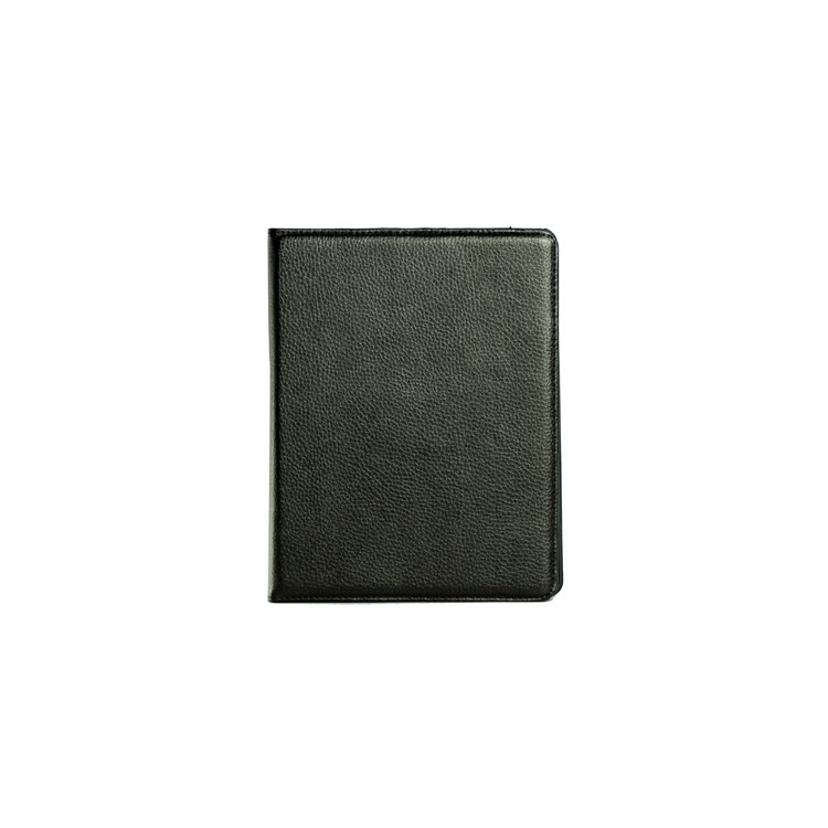 Rotatable Lichee Pattern PU Leather Stand Case with Cutout Logo for New iPad 2 3 4