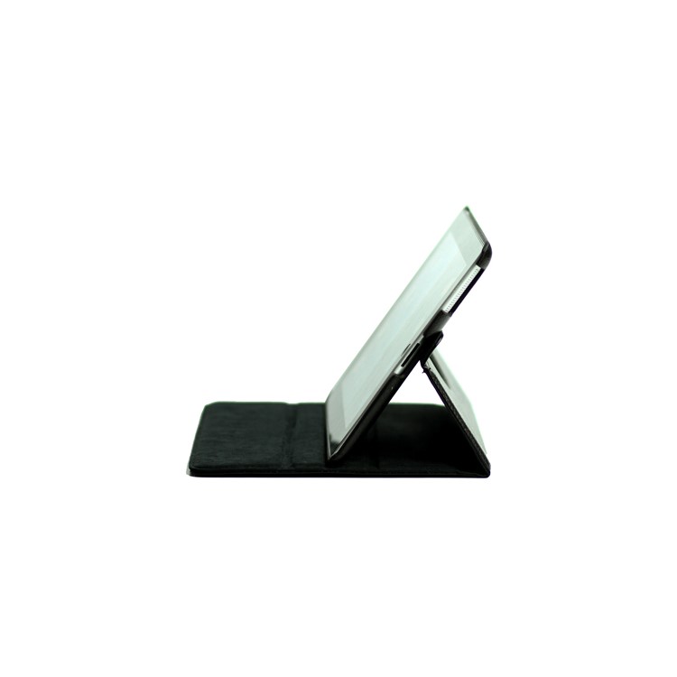 Rotatable Lichee Pattern PU Leather Stand Case with Cutout Logo for New iPad 2 3 4