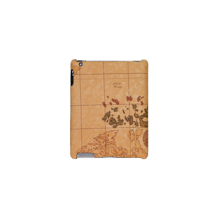 World Map Paster Hard Skin Case for iPad 2