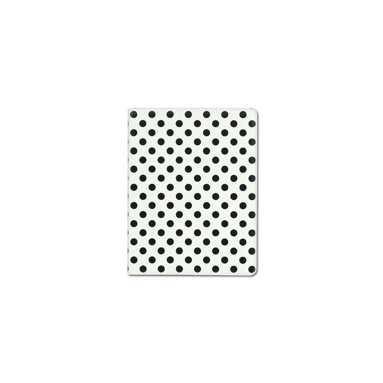 Miraculous Magnetic Wake / Sleep Leather Smart Case for New iPad 3rd 2nd 4th Gen with Polka Dot Pattern