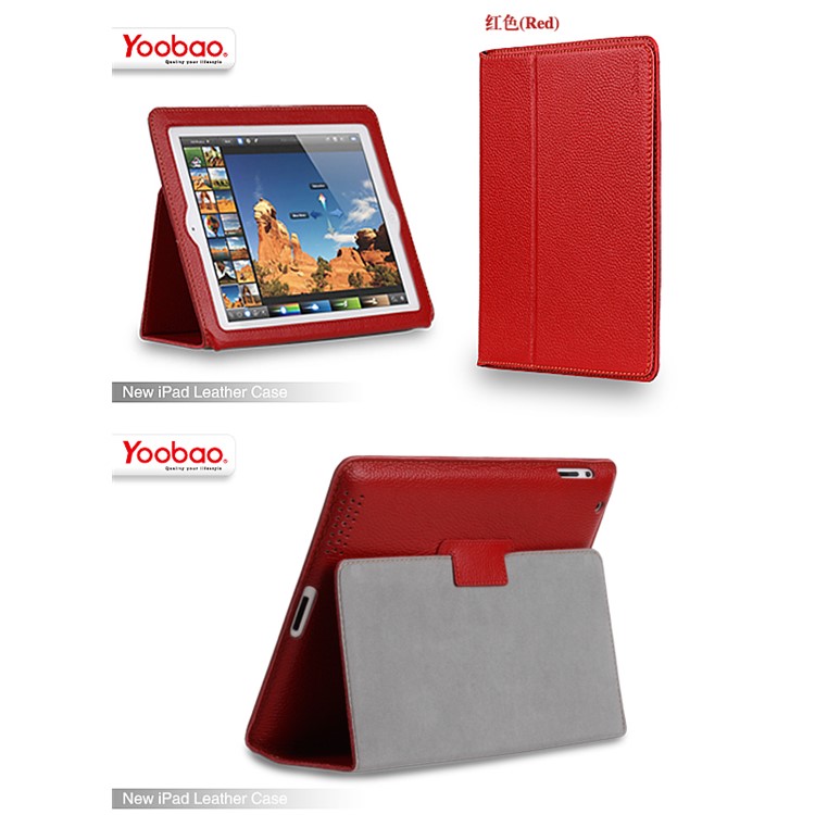 Yoobao Genuine Leather Case with Stand for iPad 2 3 4