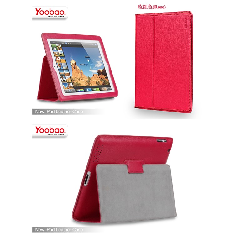 Yoobao Genuine Leather Case with Stand for iPad 2 3 4